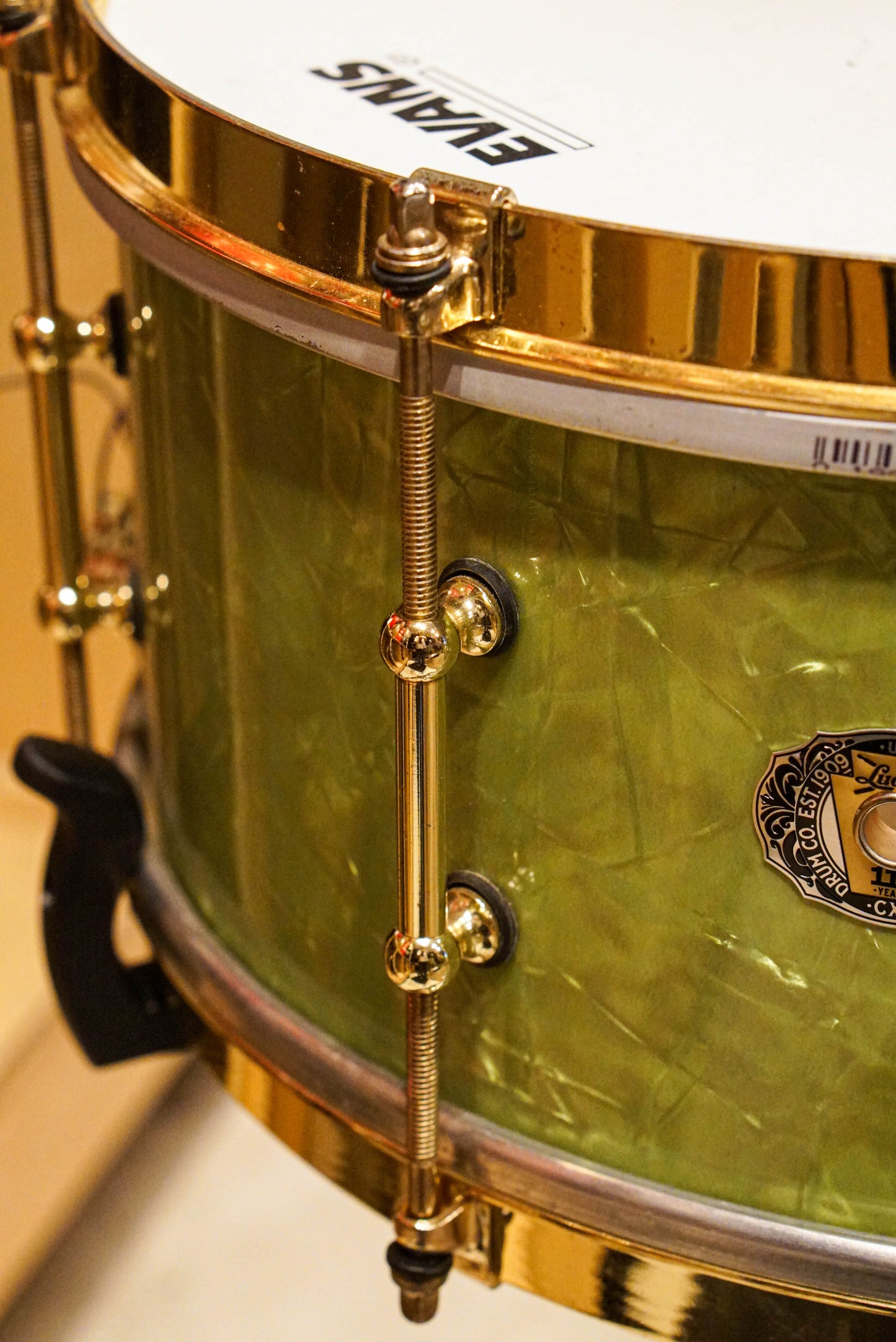 Ludwig Classic Maple 22/13/16/6.5x14 110th Anniversary Drum Set in Vintage Emerald Pearl