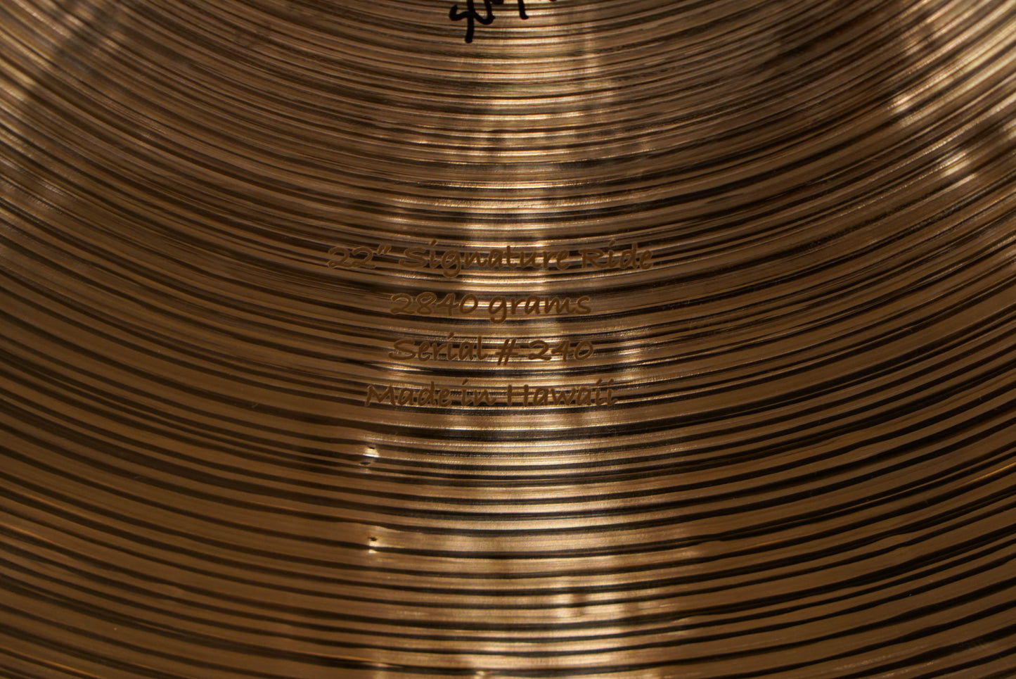 Big Island 22" Signature Ride Cymbal - 2840g