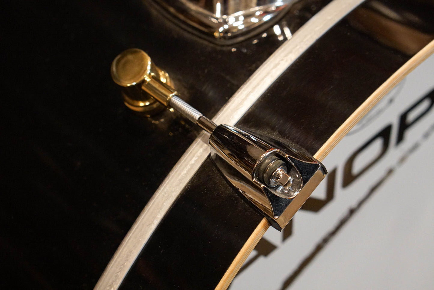 Canopus 14x18" RFM Maple Bass Drum - Black Lacquer