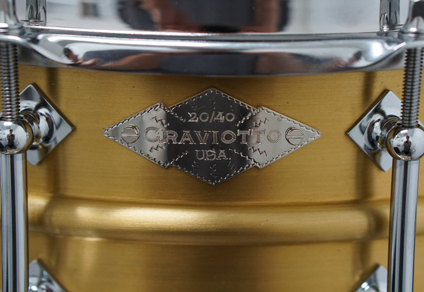 Craviotto 5.5x14" AK Masters Metal Brass Snare Drum - #20/40
