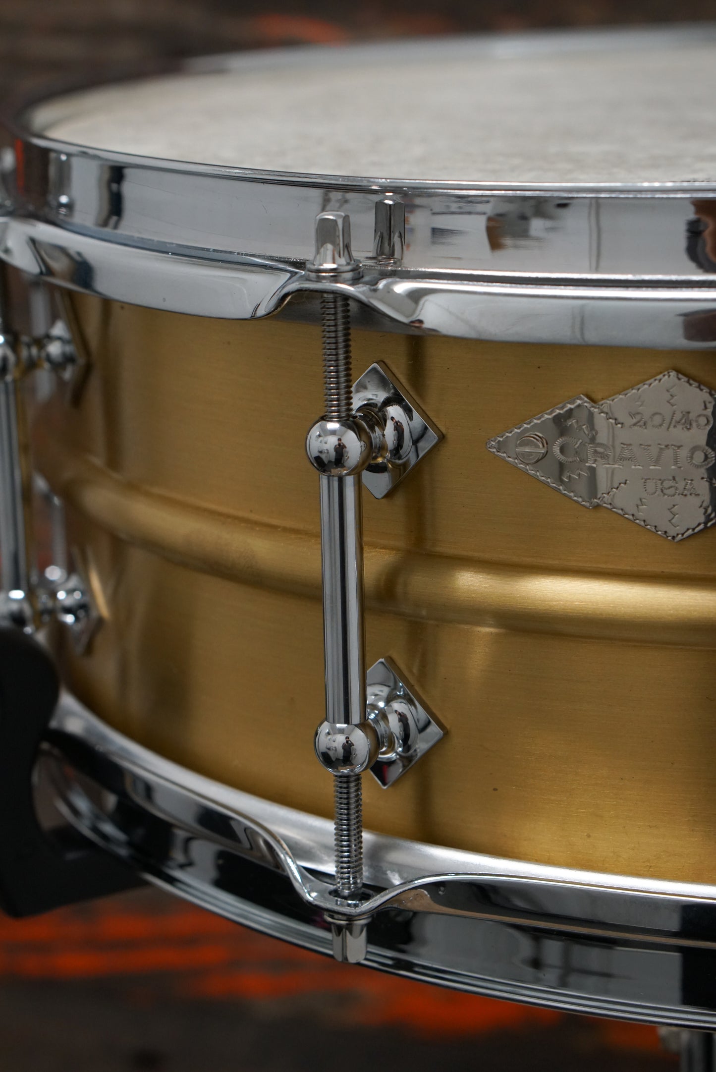 Craviotto 5.5x14" AK Masters Metal Brass Snare Drum - #20/40