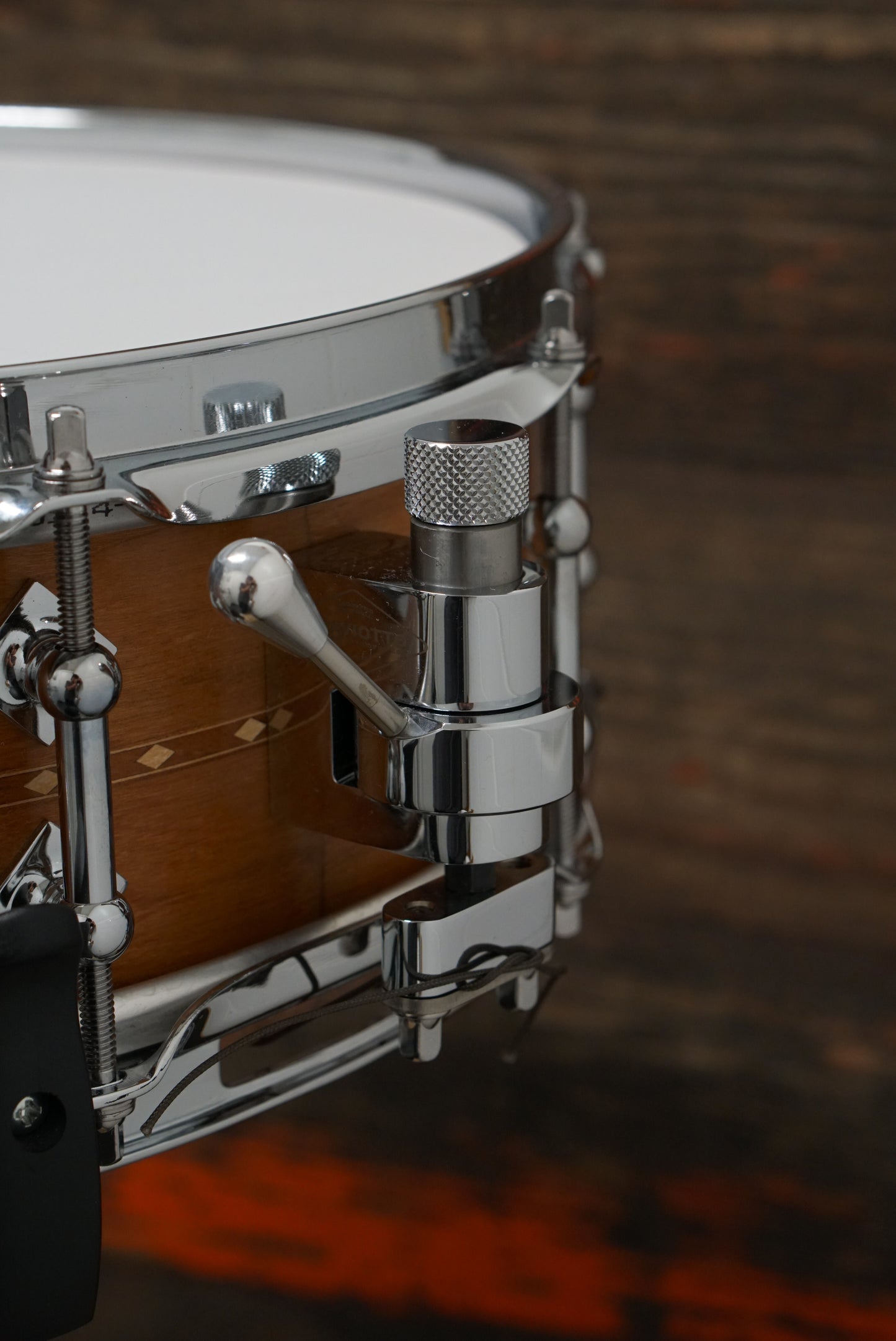 Craviotto 4x14" Cherry Snare Drum w/ Inlay