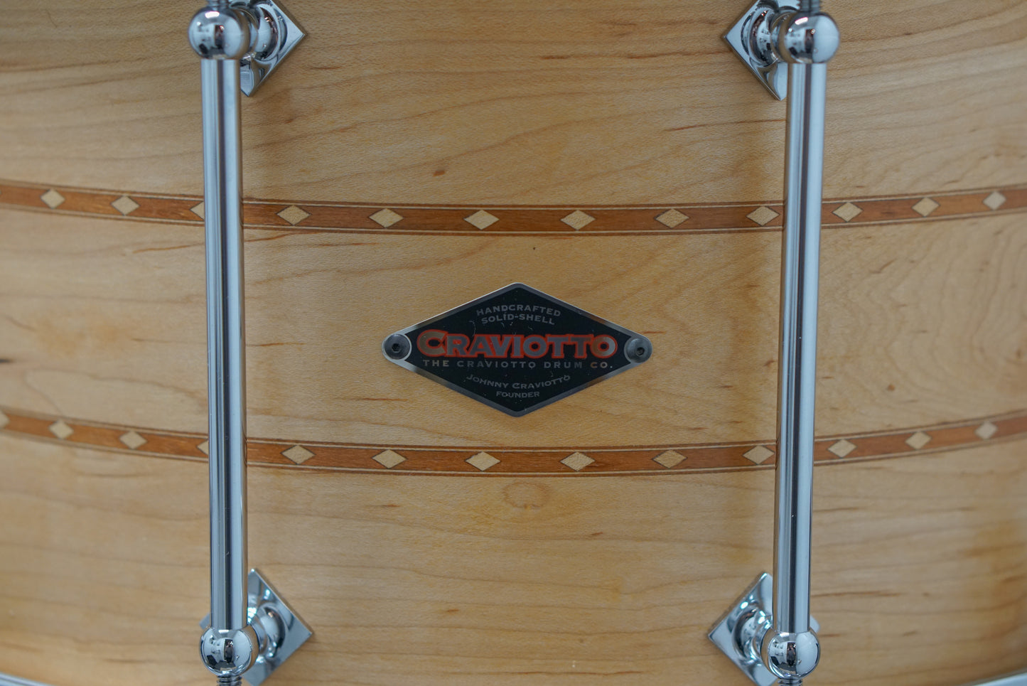 Craviotto 8x14" Maple Snare Drum w/ Double Inlay