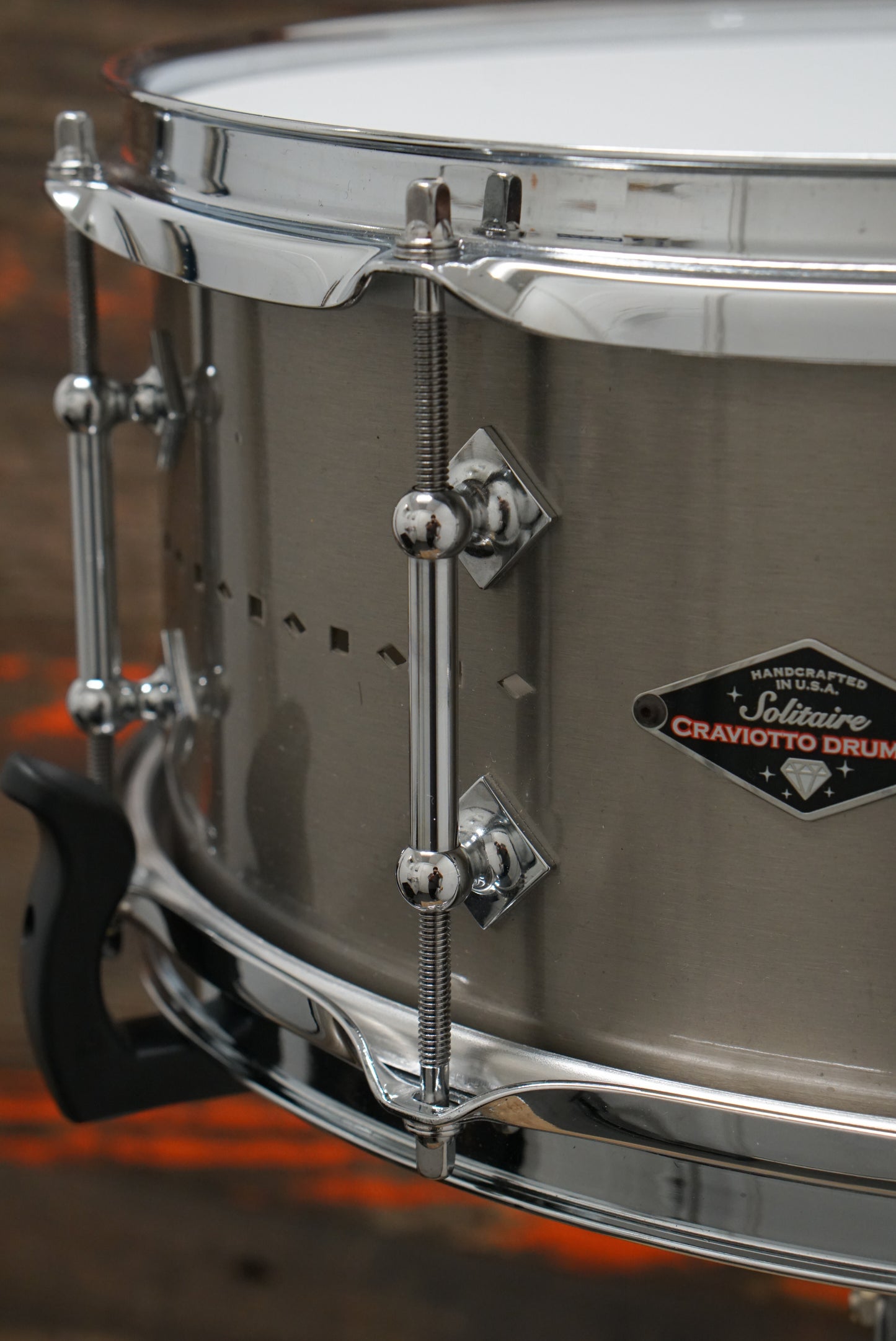 Craviotto 6x14" Solitaire Titanium Snare Drum - Pewter