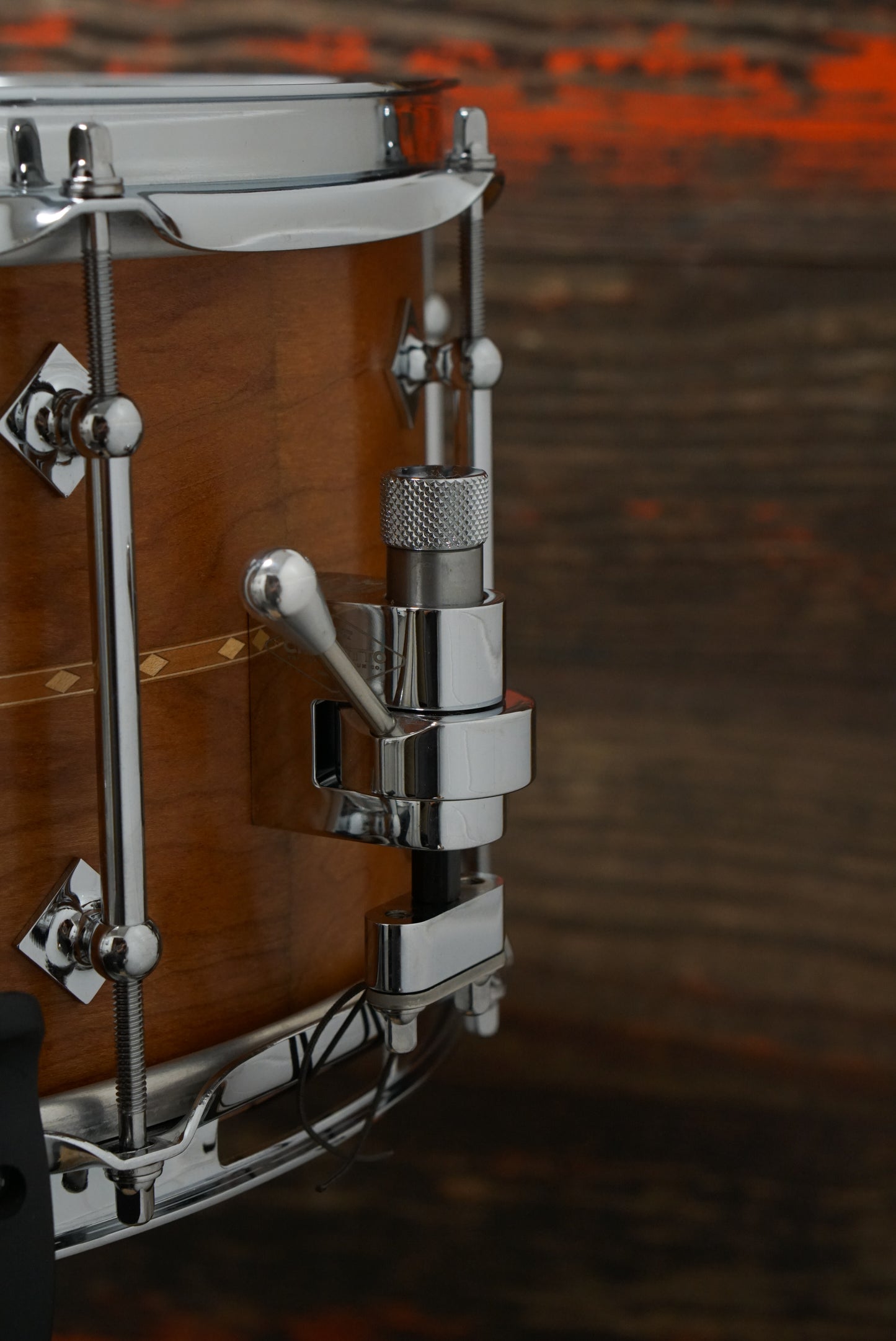 Craviotto 7x14" Cherry Snare Drum w/ Inlay