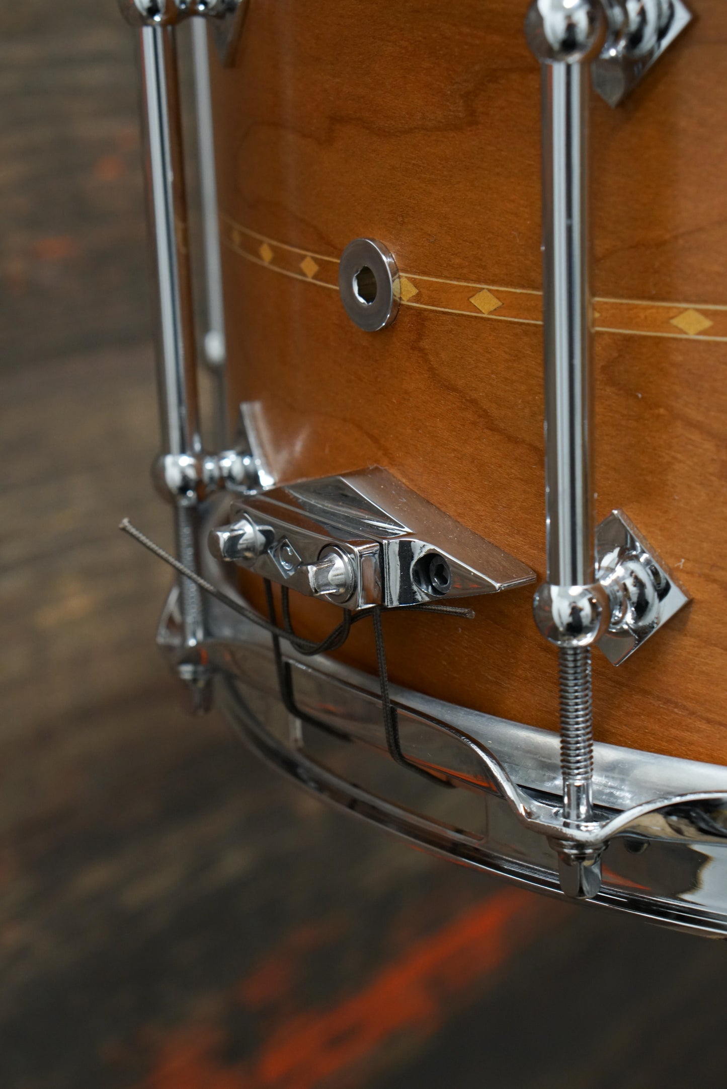 Craviotto 7x14" Cherry Snare Drum w/ Inlay