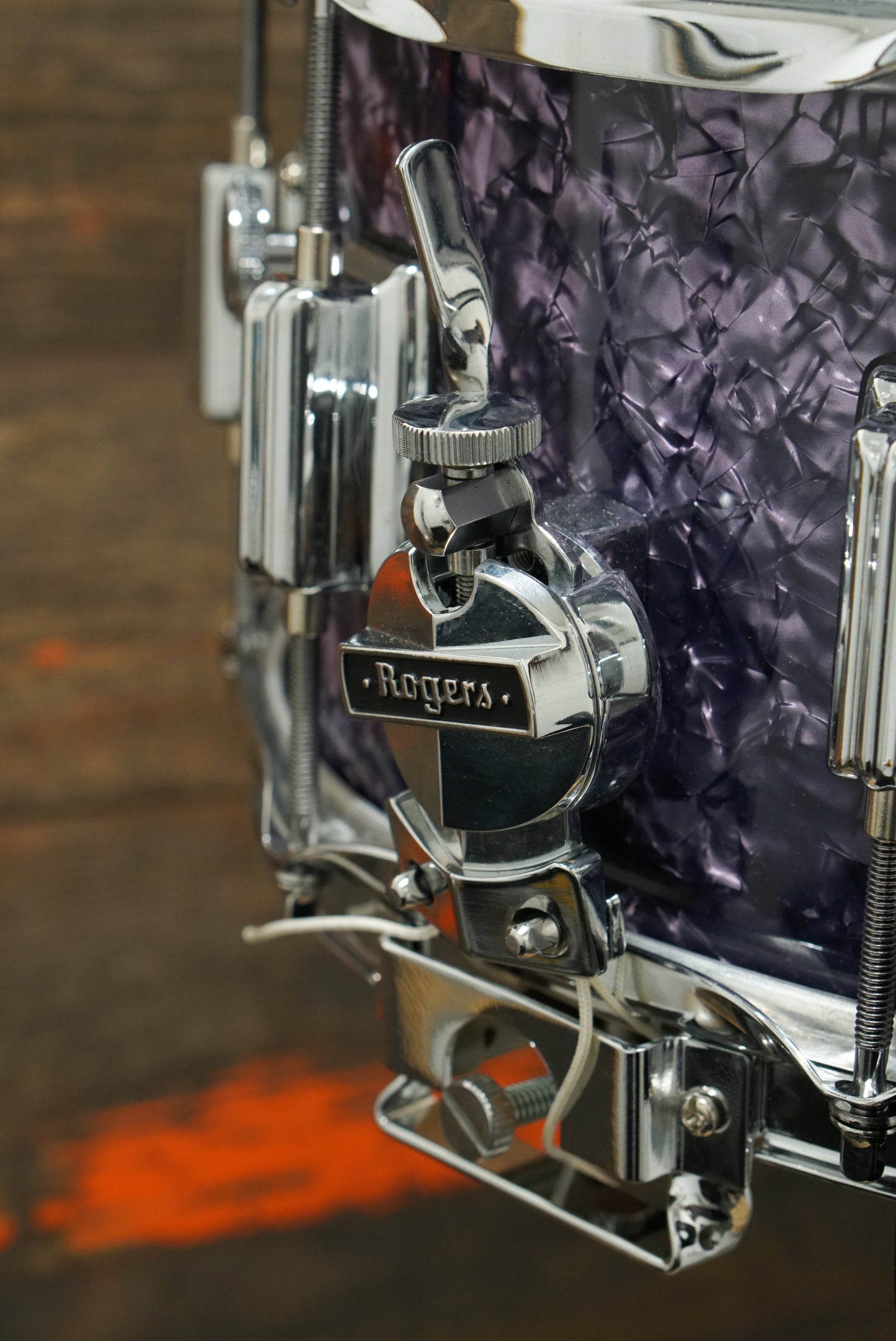 Rogers 6.5x14" Dyna-Sonic (Reissue) Snare Drum - Purple Diamond Pearl