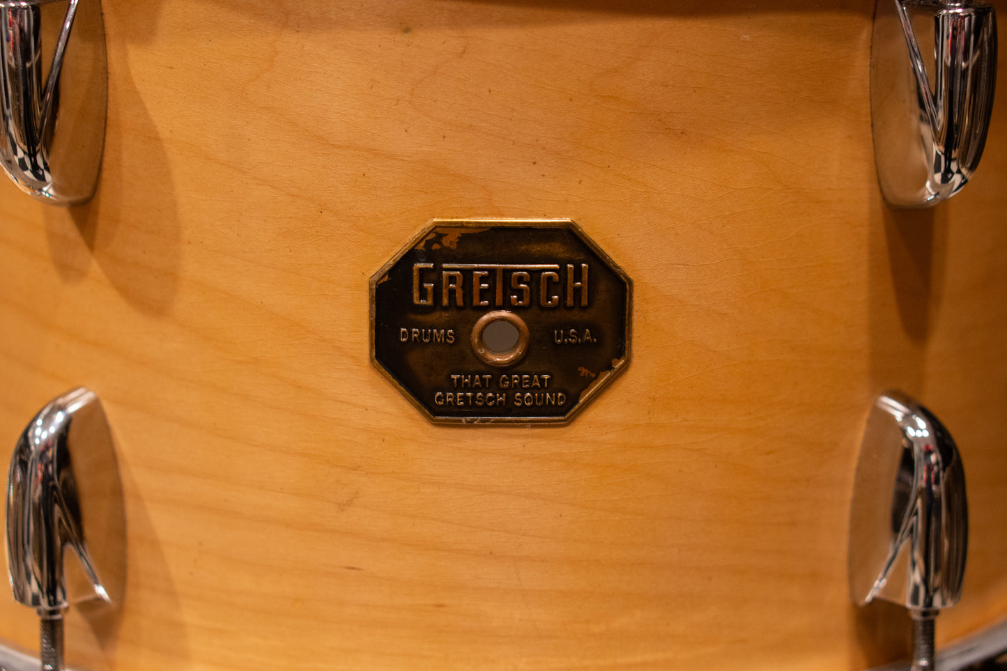 Gretsch 12/14/18" Drum Set - 1970s Satin Natural - Refin