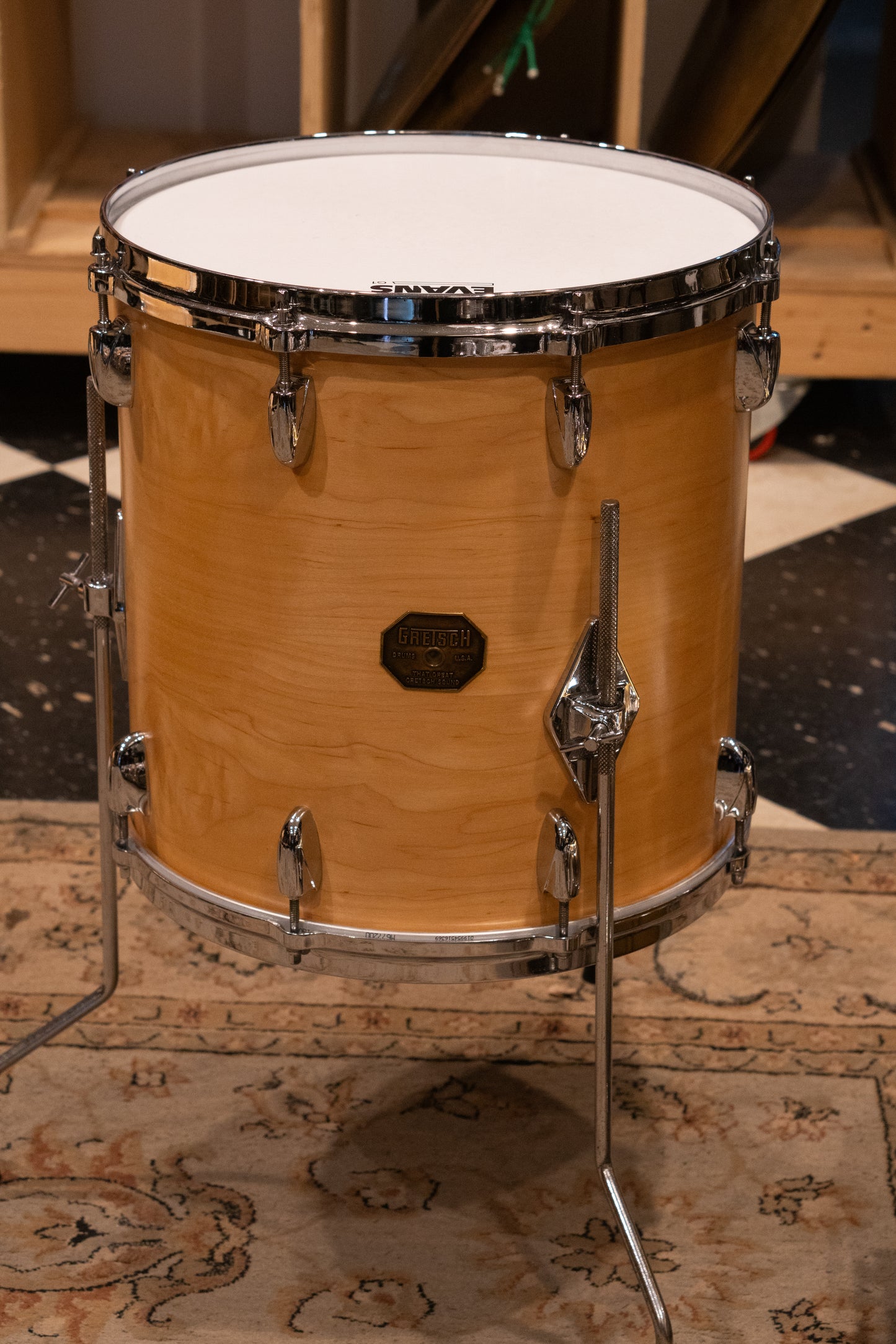 Gretsch 12/14/18" Drum Set - 1970s Satin Natural - Refin
