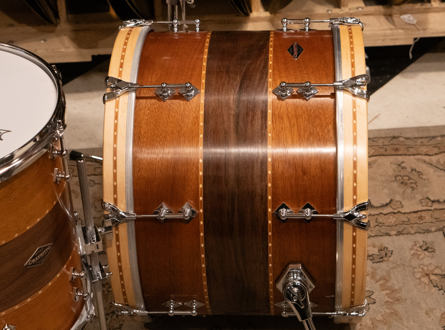 Craviotto 12/14/20" Walnut/Mahogany Drum Set - 2024