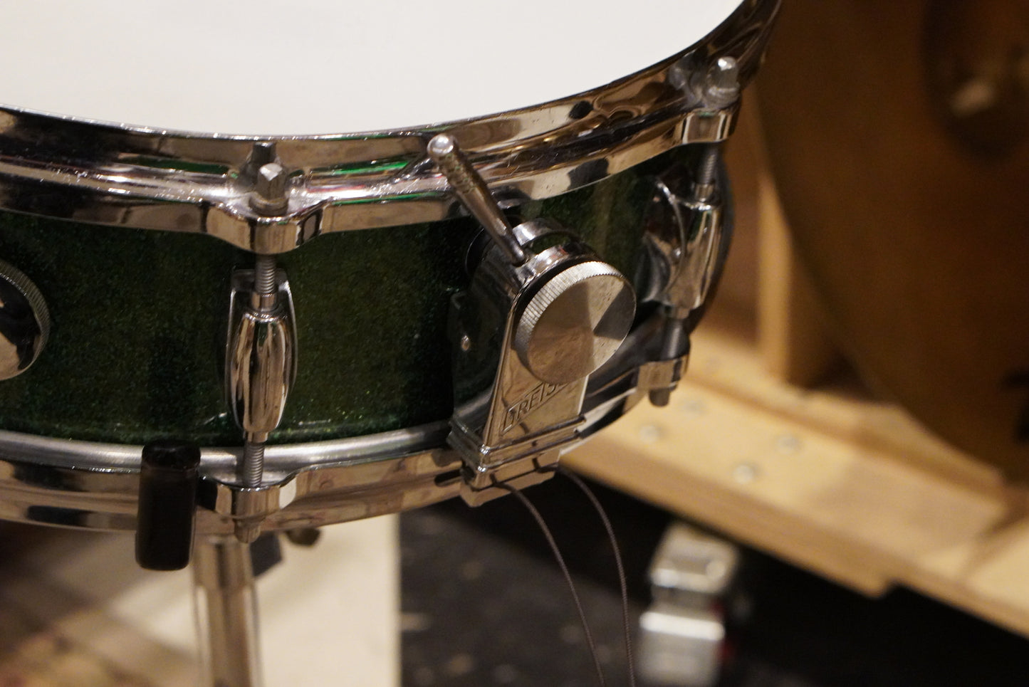 Gretsch 12/14/18/4x14" Round Badge Drum Set - 1950s Green Sparkle