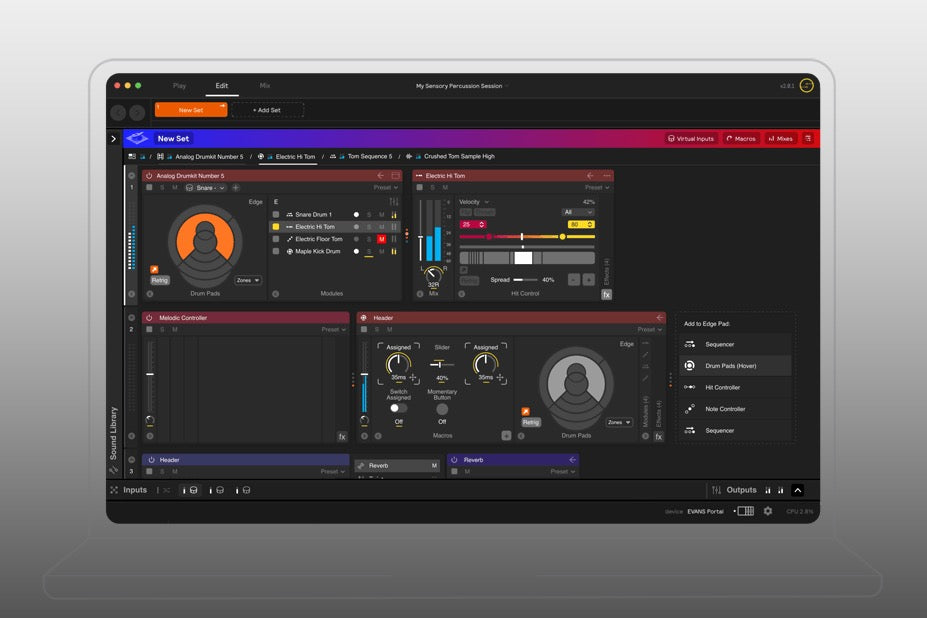 Evans Hybrid Sensory Percussion Sound System