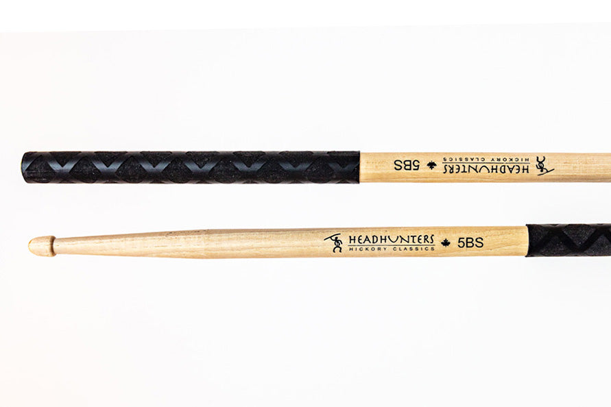 Headhunters 5B Hickory Stretch - Grip Drum Stick (HC-5B-SBX)