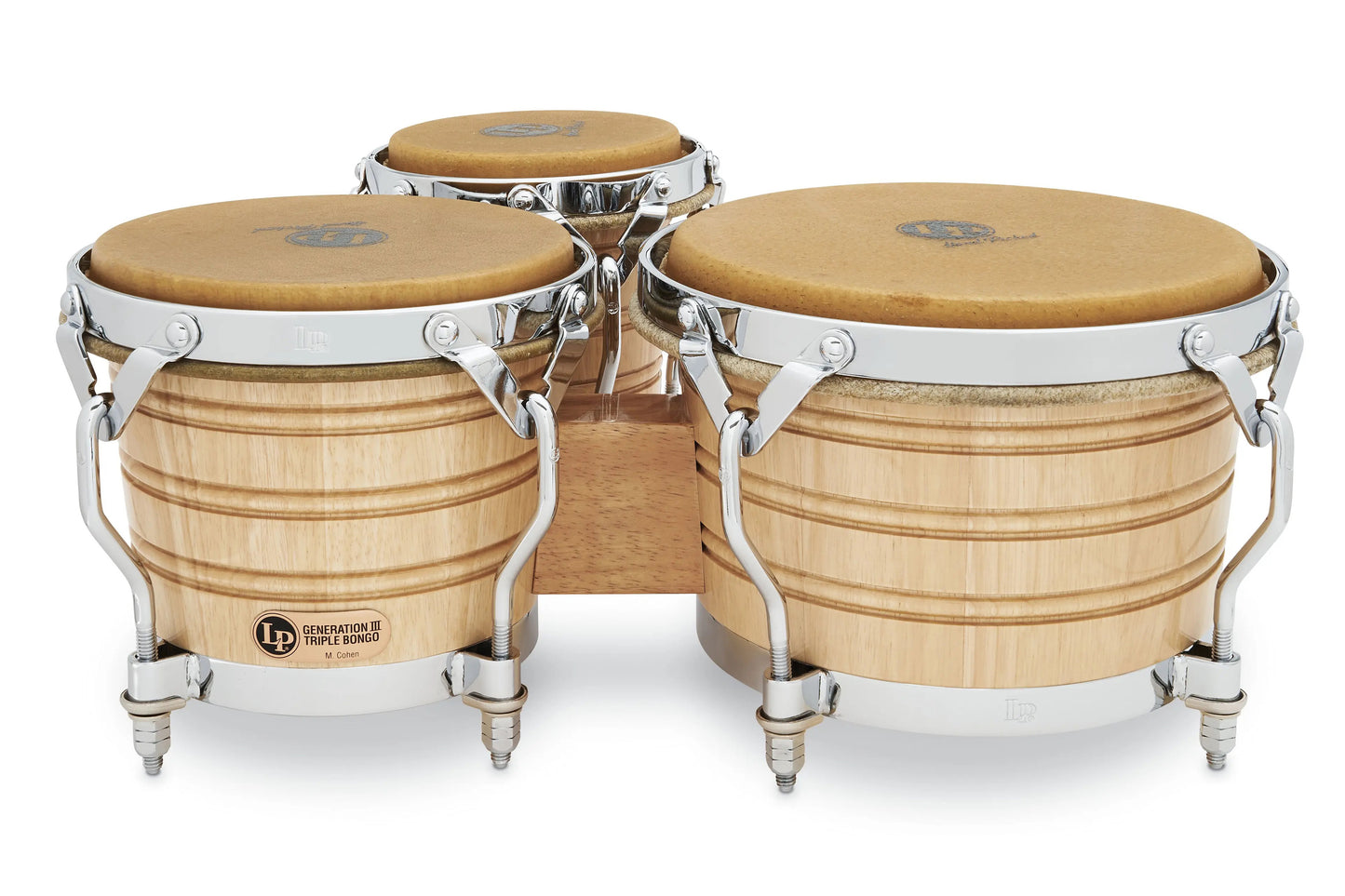 LP Generation III Traditional Oak Triple Bongos