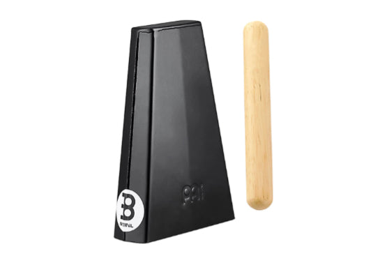Meinl Percussion 8" Bongo Cowbell, Black powder coated steel + Beater