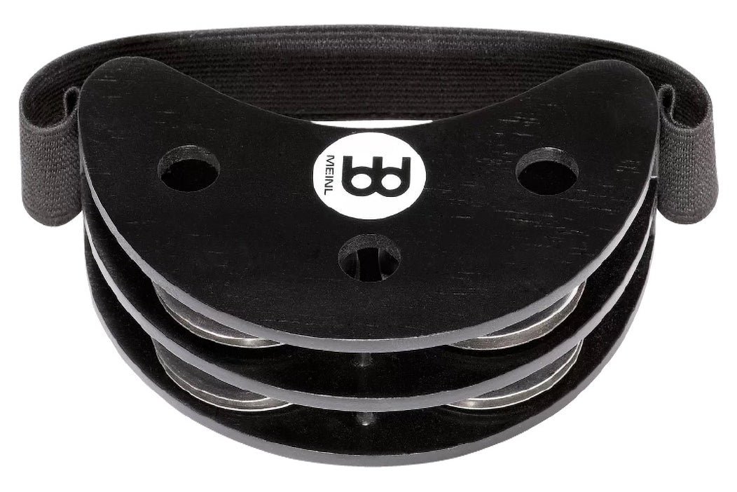 Meinl Percussion Cajon Foot Tambourine, Siam Oak, Stainless steel jingles