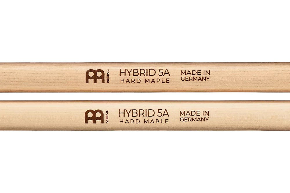 Meinl Hybrid 5A Drumstick, Maple, Medium, Hybrid Tip