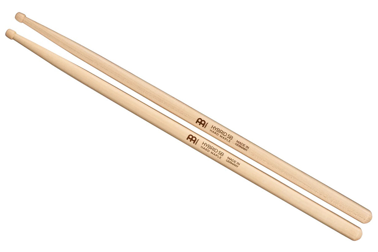 Meinl Hybrid 5B Drumstick, Maple, Light, Hybrid Tip