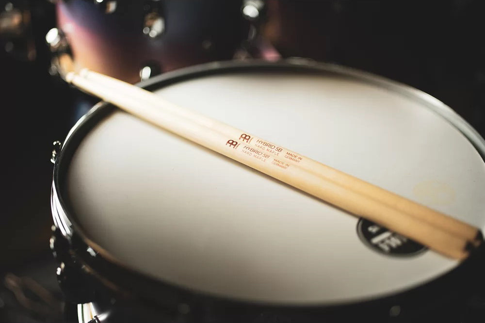 Meinl Hybrid 5B Drumstick, Maple, Light, Hybrid Tip