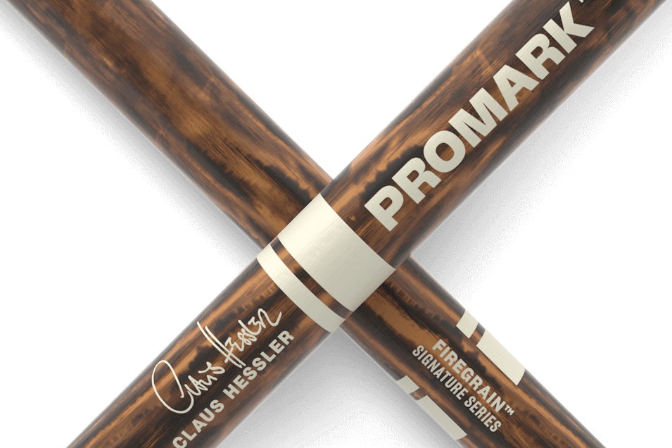 Promark Claus Hessler Signature Activegrip Clear Firegrain Hickory Drum Stick