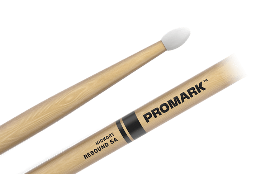 Promark Rebound 5A Hickory Oval Nylon Tip Drum Stick