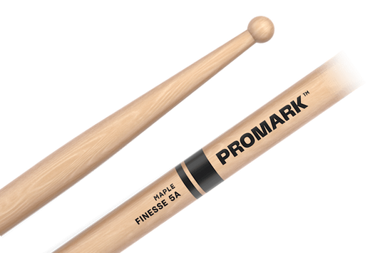 Promark Finesse 5A Maple Small Round Wood Tip Drum Stick