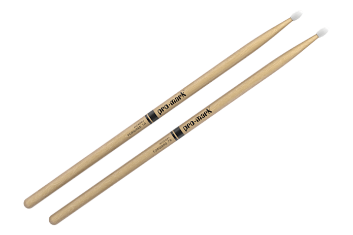 Promark Classic Forward 7A Hickory Oval Nylon Tip Drum Stick