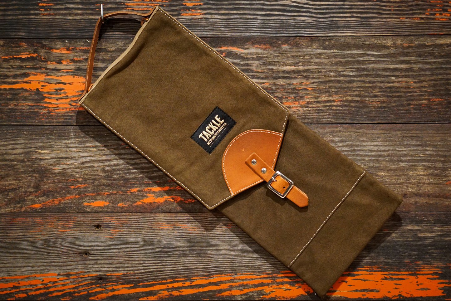 Tackle Waxed Canvas Compact Drum Stick Bag
