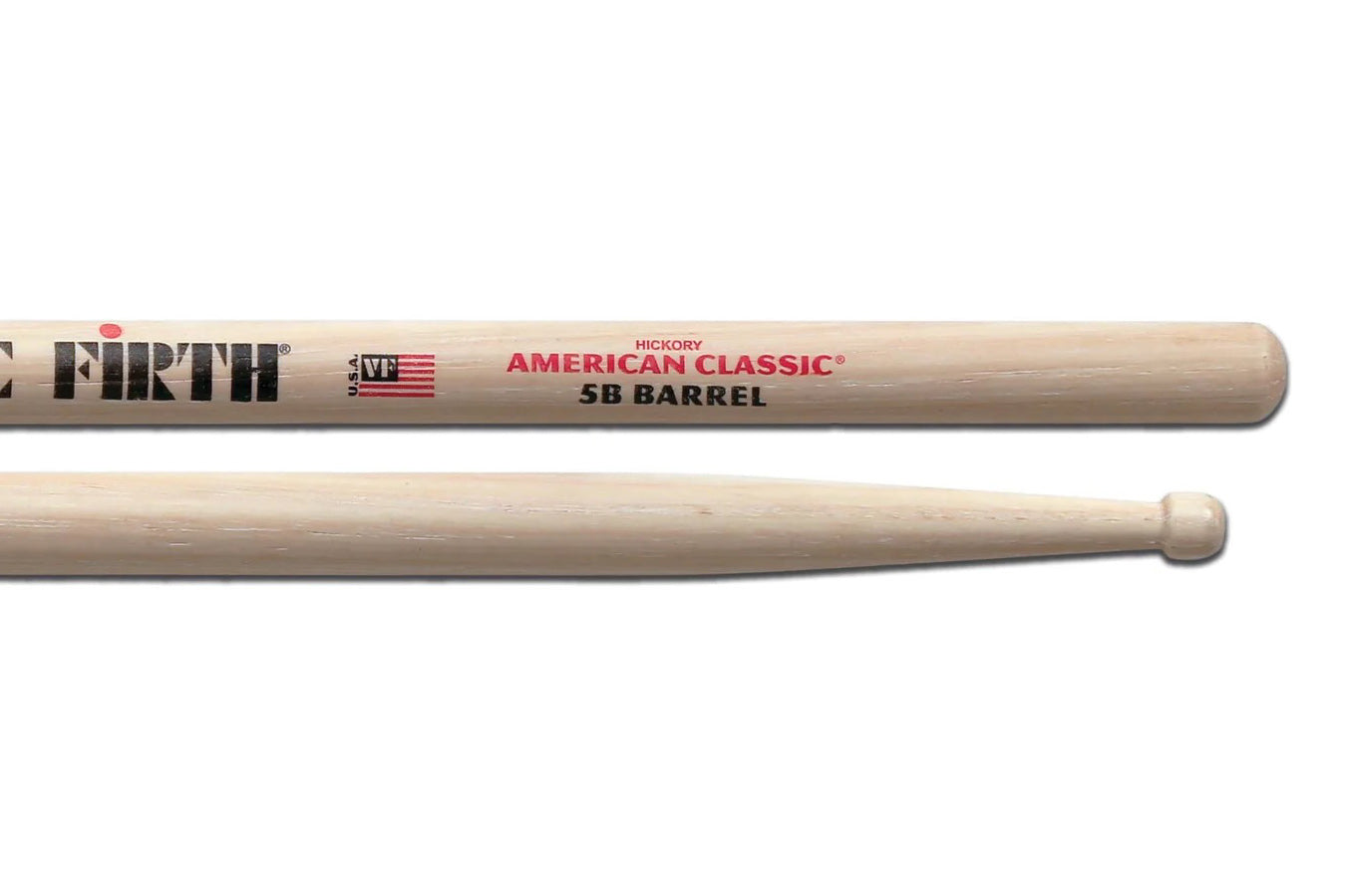 Vic Firth 5B Barrel Tip American Classic Drum Stick