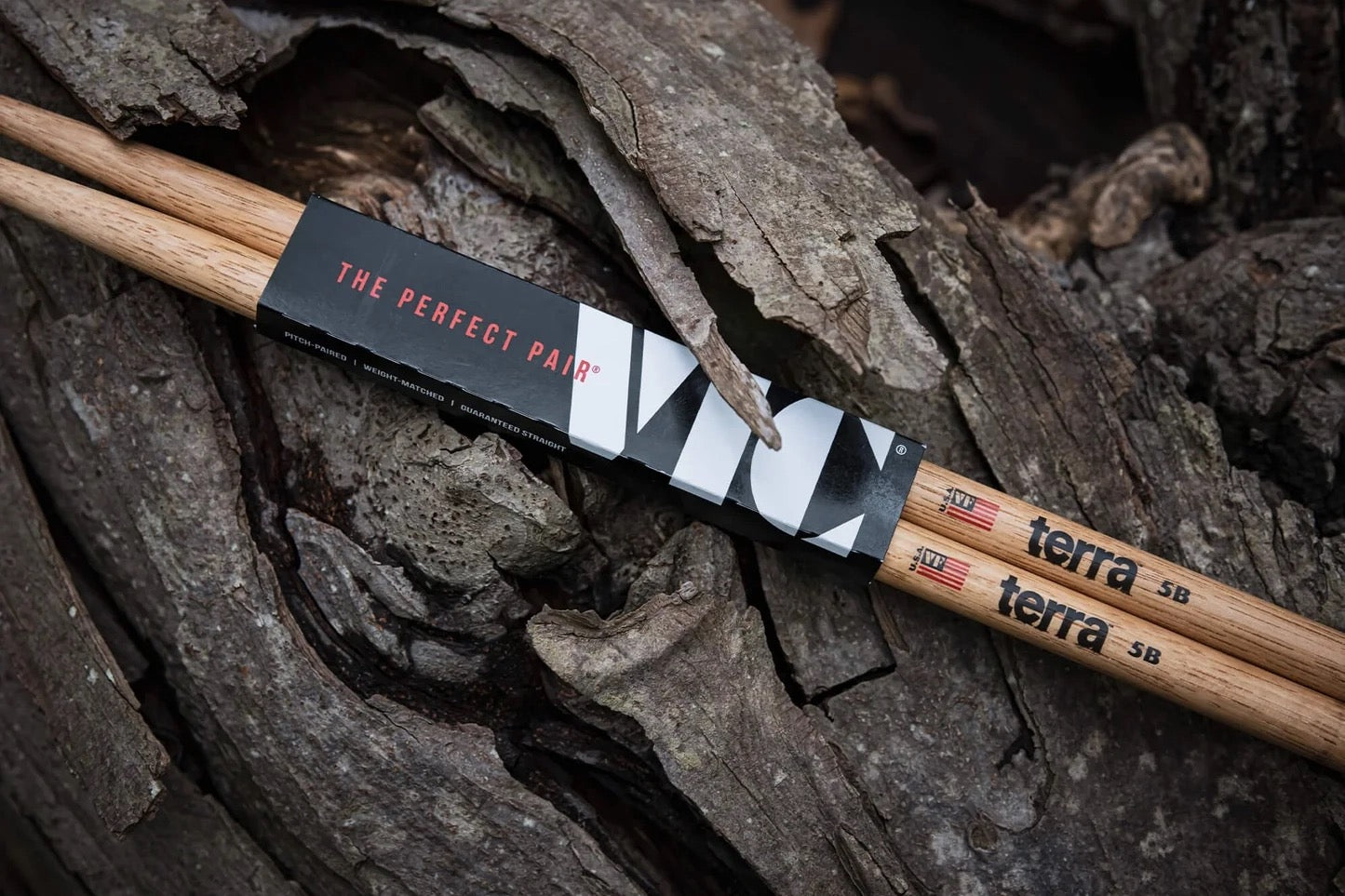 Vic Firth Terra 5B Drum Stick, Wood Tip