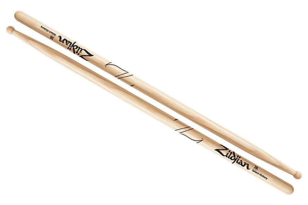 Zildjian 7A Select Hickory Drum Sticks