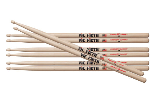 Vic Firth 5A Drum Stick Value Pack (4 for 3)