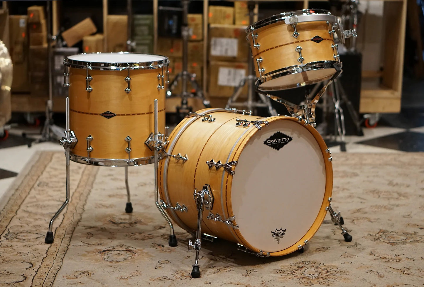 Craviotto 12/14/18" Bop Kit Drum Set - Near Mint 2013 - Maple - #446