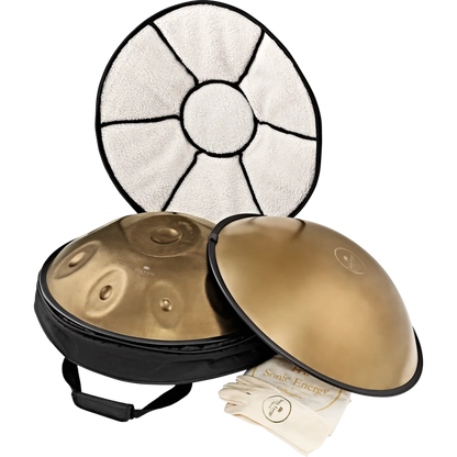 Meinl Sensory Handpans - D Amara, 10 Notes, Vintage Gold