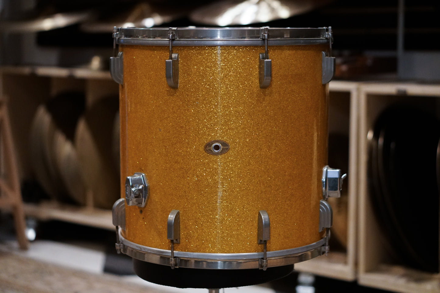 Leedy 16x16" Floor Tom - 1950s Gold Glitter