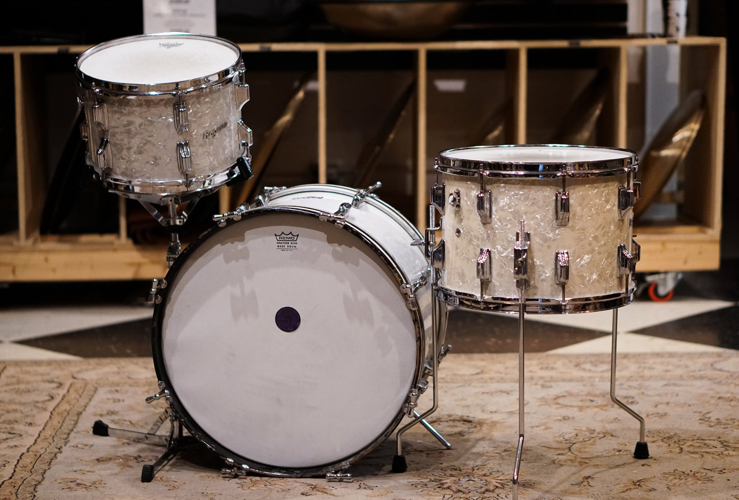 Rogers 12/14/20" Component Drum Set - White Marine Pearl