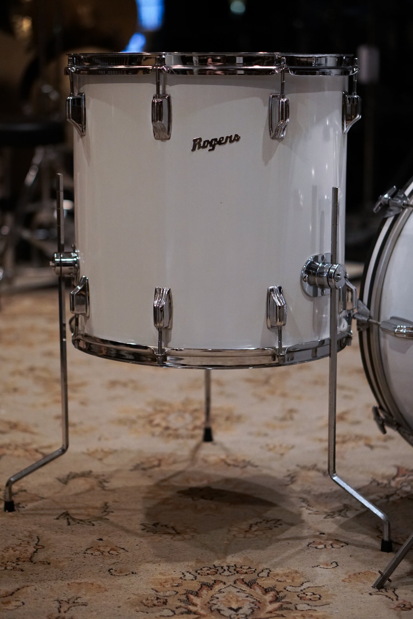Rogers 13/16/22" Drum Set - 1970s White Cortex