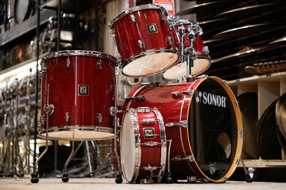 Sonor 12/13/16/22/5.5x14" Force 3001 Drum Set - Cherry Red