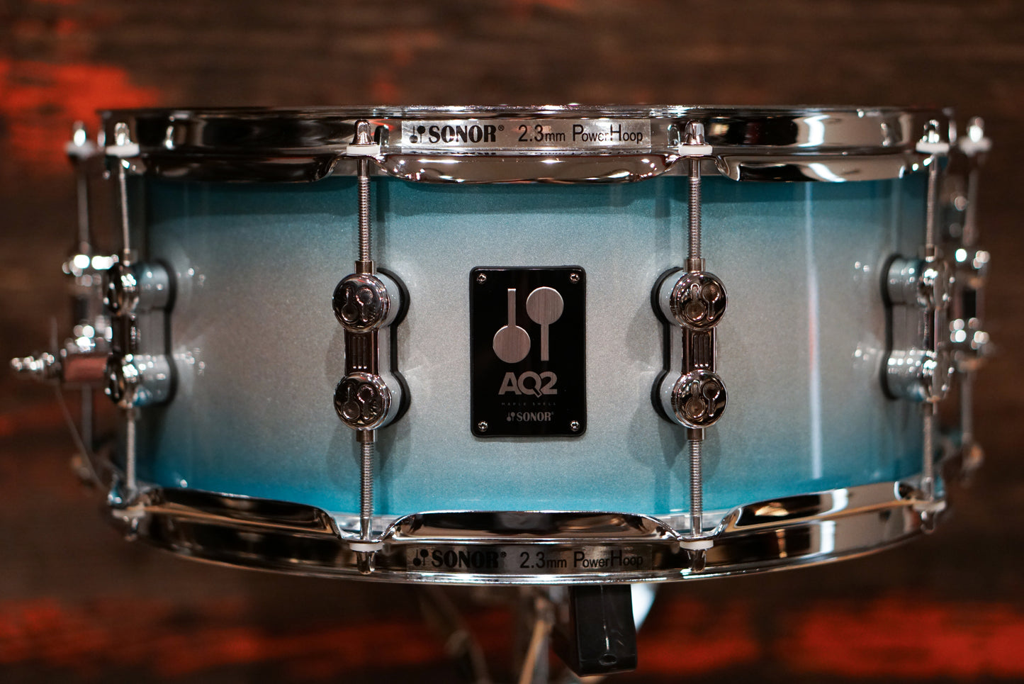 Sonor 6x14" AQ2 Maple Snare Drum - Aqua Silver Burst
