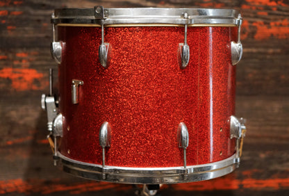 Gretsch 12x15" Broadkaster "Tournament" Parade Drum - 1950s Red Sparkle
