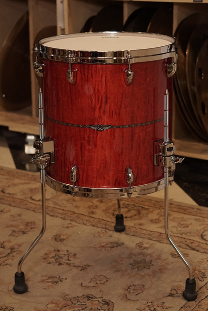 Tama 10/12/13/14/16/18/20/5.5x14" Star Maple Shell Bank - Raspberry Curly Maple