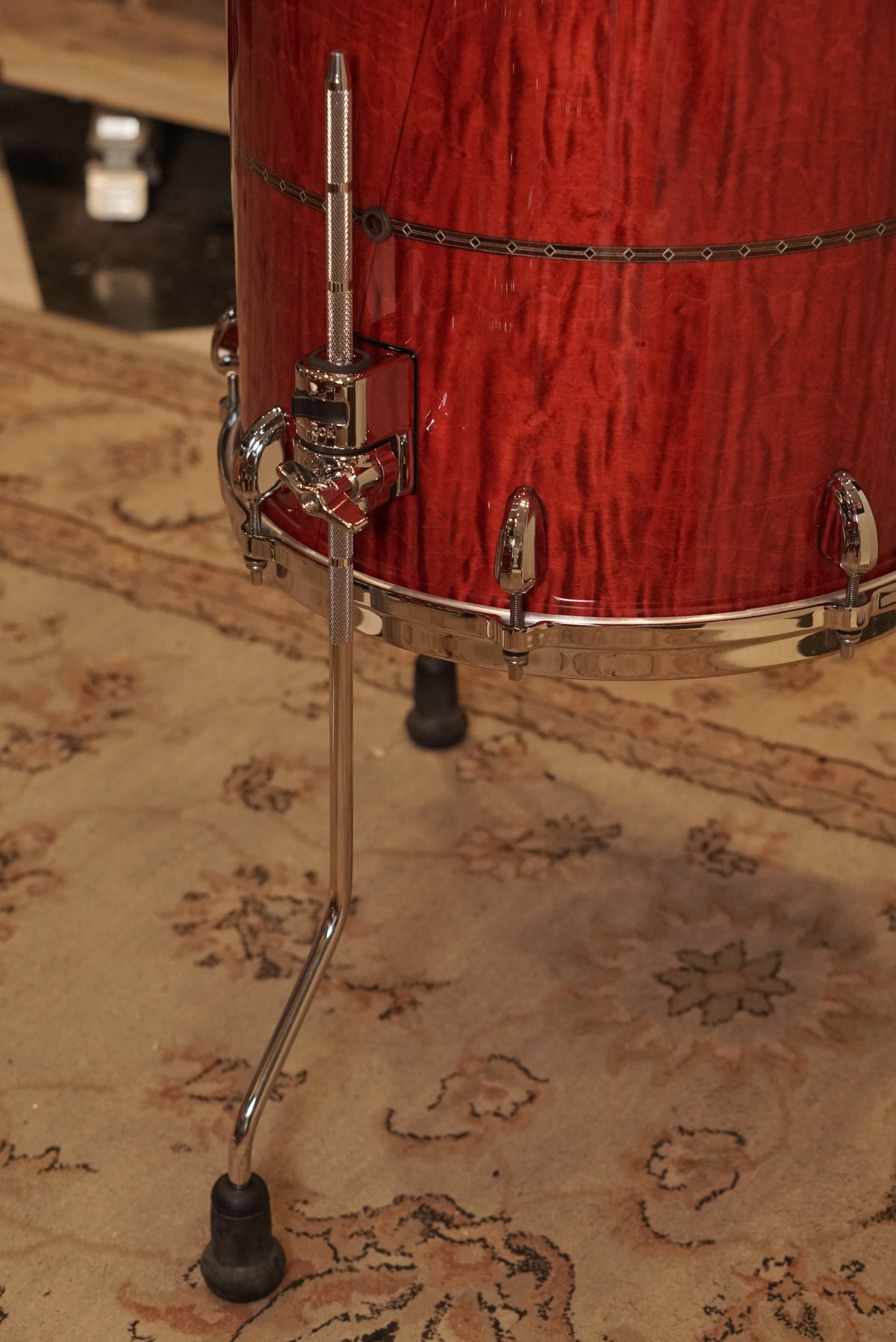 Tama 10/12/13/14/16/18/20/5.5x14" Star Maple Shell Bank - Raspberry Curly Maple