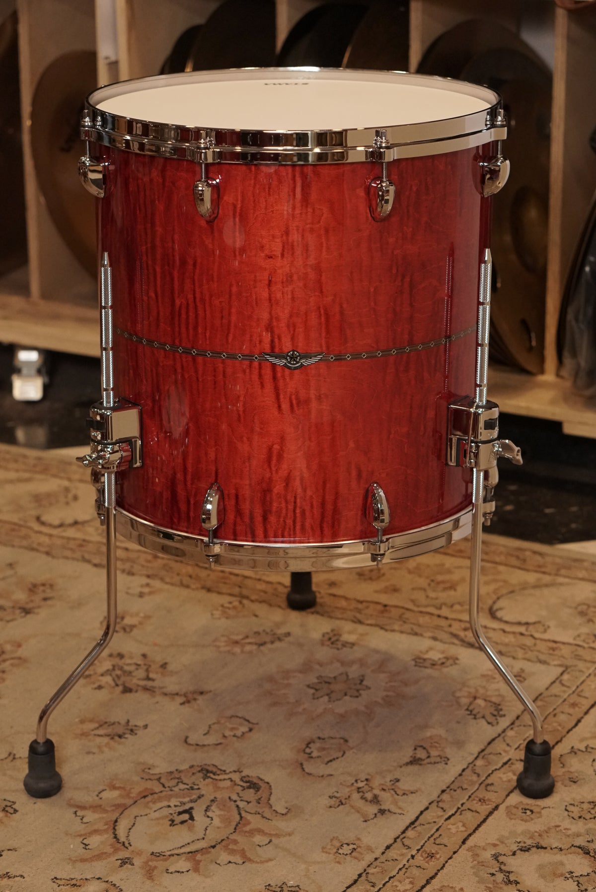 Tama 10/12/13/14/16/18/20/5.5x14" Star Maple Shell Bank - Raspberry Curly Maple
