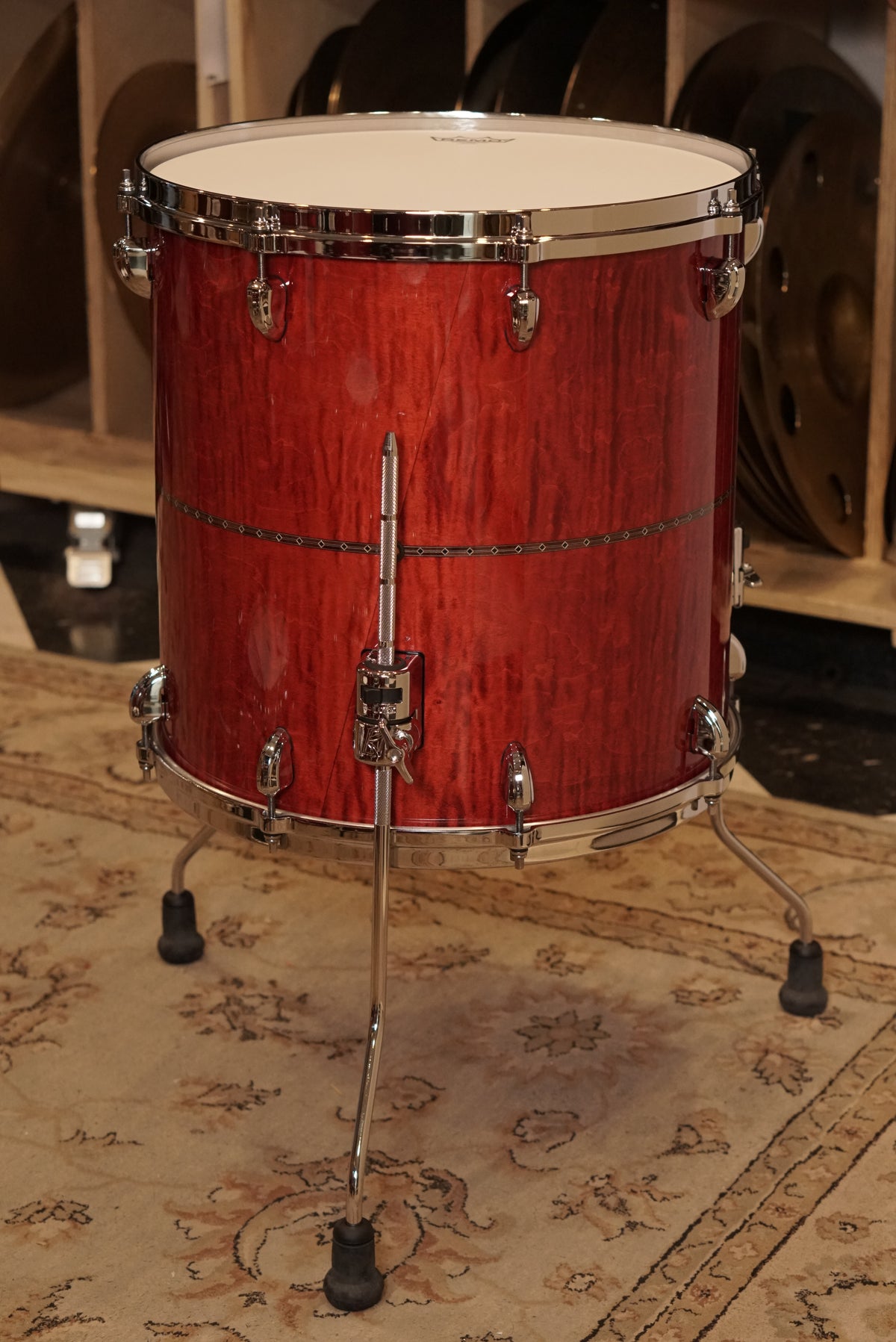 Tama 10/12/13/14/16/18/20/5.5x14" Star Maple Shell Bank - Raspberry Curly Maple