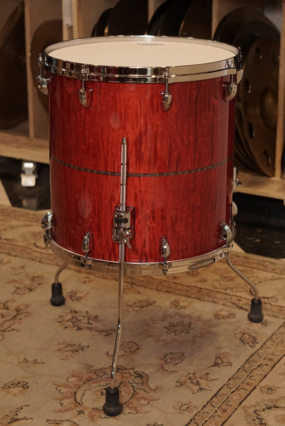 Tama 10/12/13/14/16/18/20/5.5x14" Star Maple Shell Bank - Raspberry Curly Maple