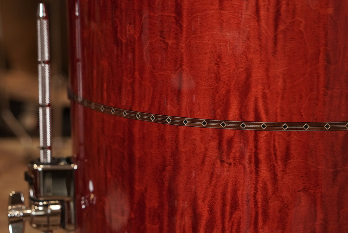 Tama 10/12/13/14/16/18/20/5.5x14" Star Maple Shell Bank - Raspberry Curly Maple