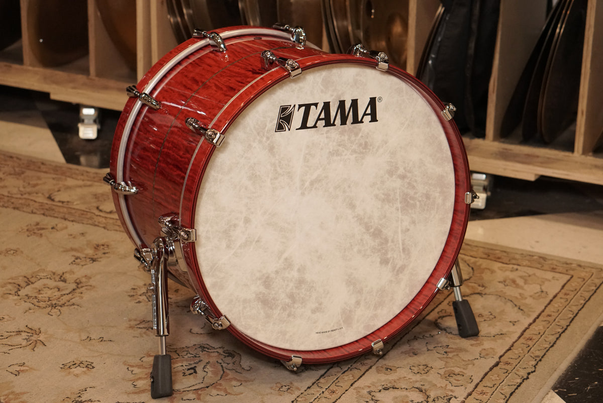 Tama 10/12/13/14/16/18/20/5.5x14" Star Maple Shell Bank - Raspberry Curly Maple