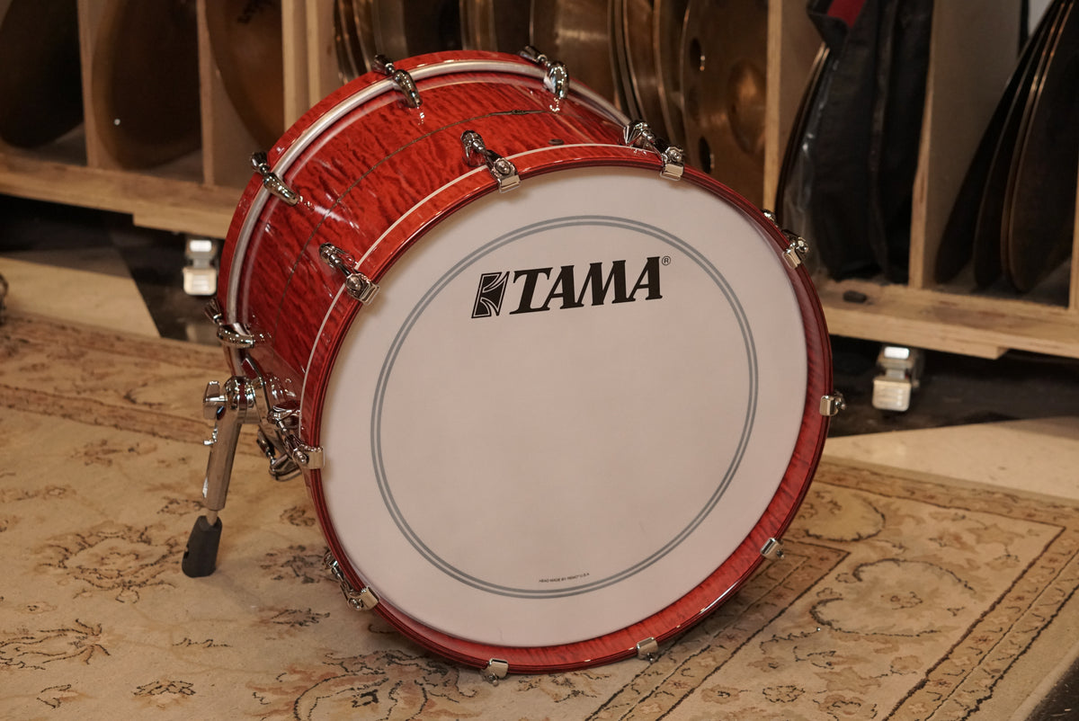 Tama 10/12/13/14/16/18/20/5.5x14" Star Maple Shell Bank - Raspberry Curly Maple
