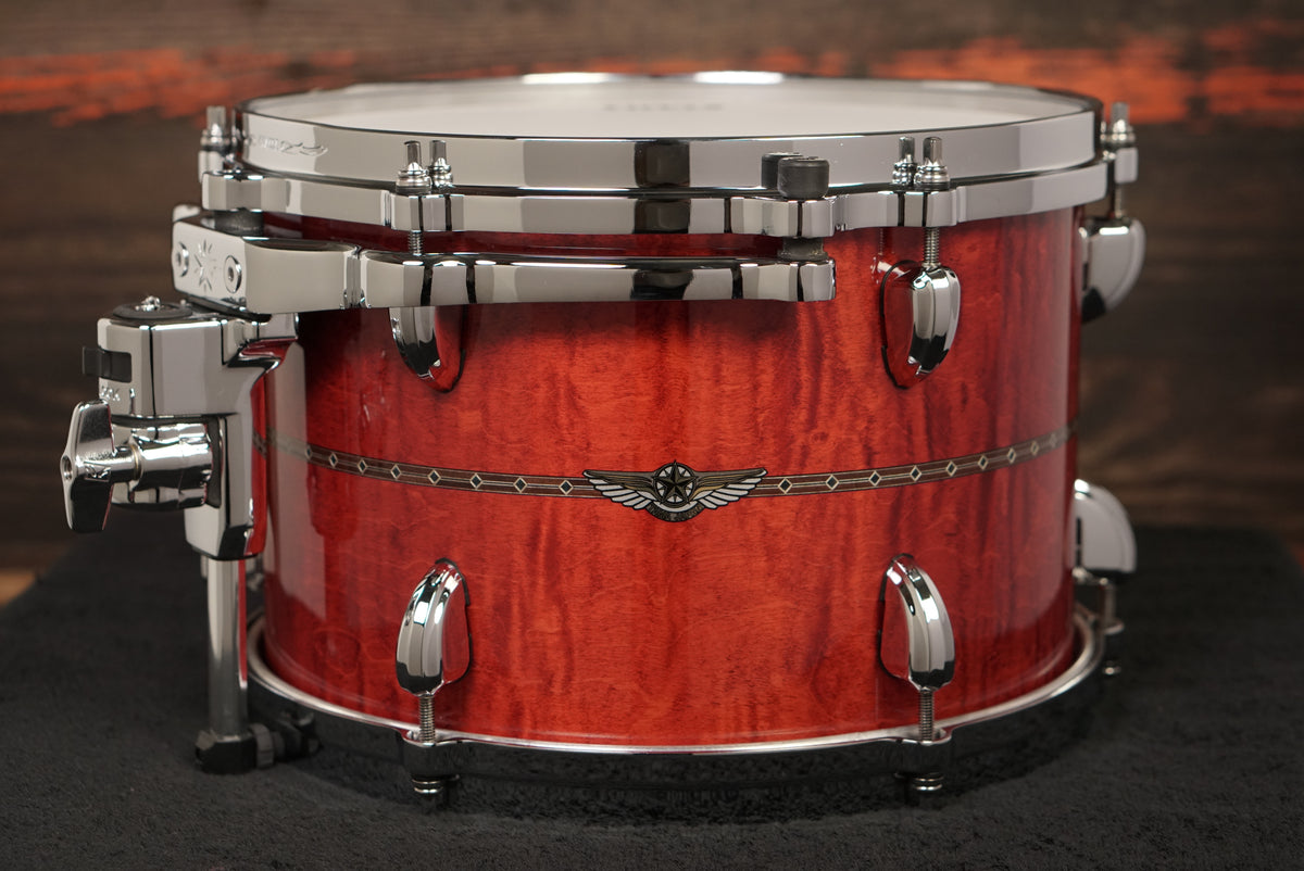 Tama 10/12/13/14/16/18/20/5.5x14" Star Maple Shell Bank - Raspberry Curly Maple