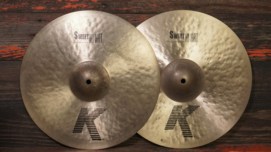 Zildjian 15" K. Sweet Hi-Hat Cymbals - 1102/1716g